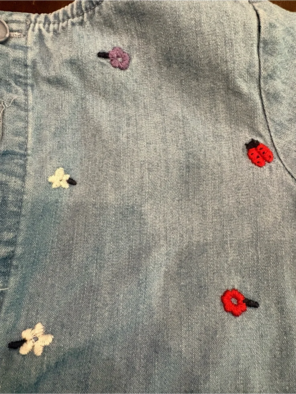 Hanna Andersson Chambray Dress Set - EUC